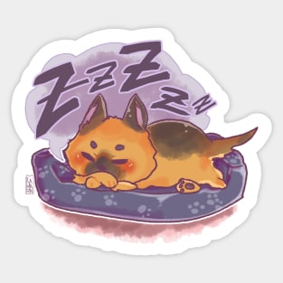 Zzzz. German Shepherd Sticker